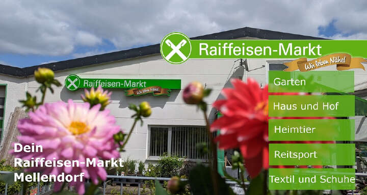 Foto Markt mit Sortimenten